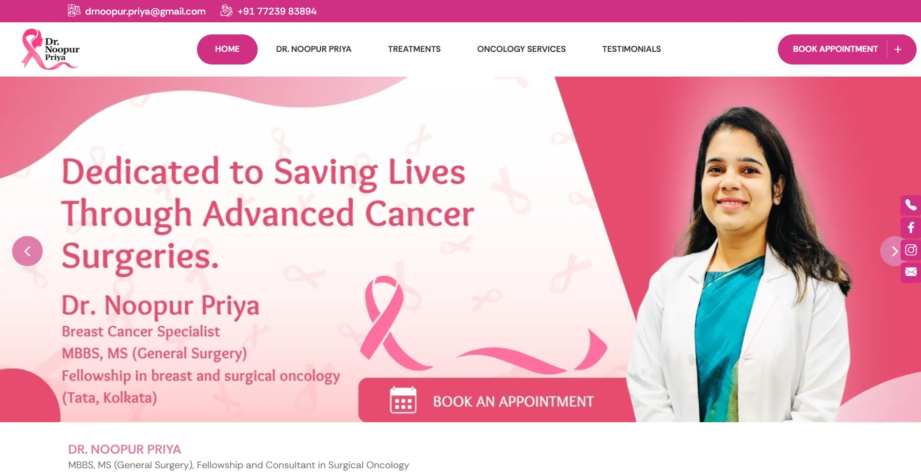 Website - Dr Noopur Priya