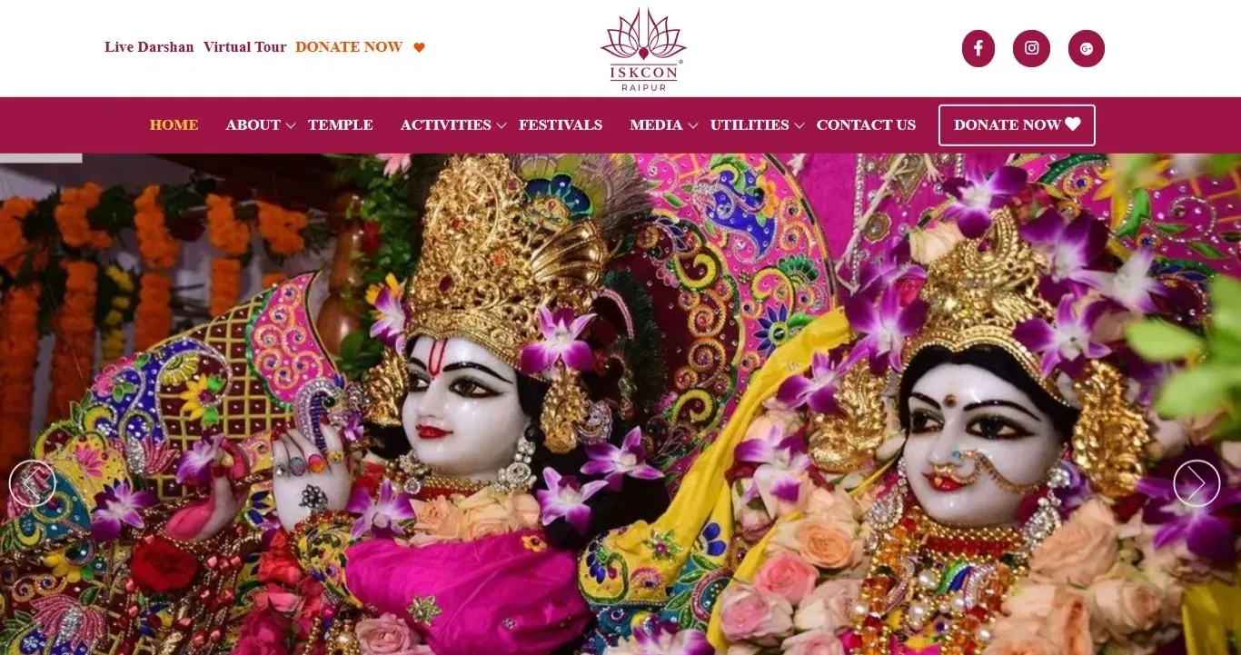 Website - Iskcon Raipur